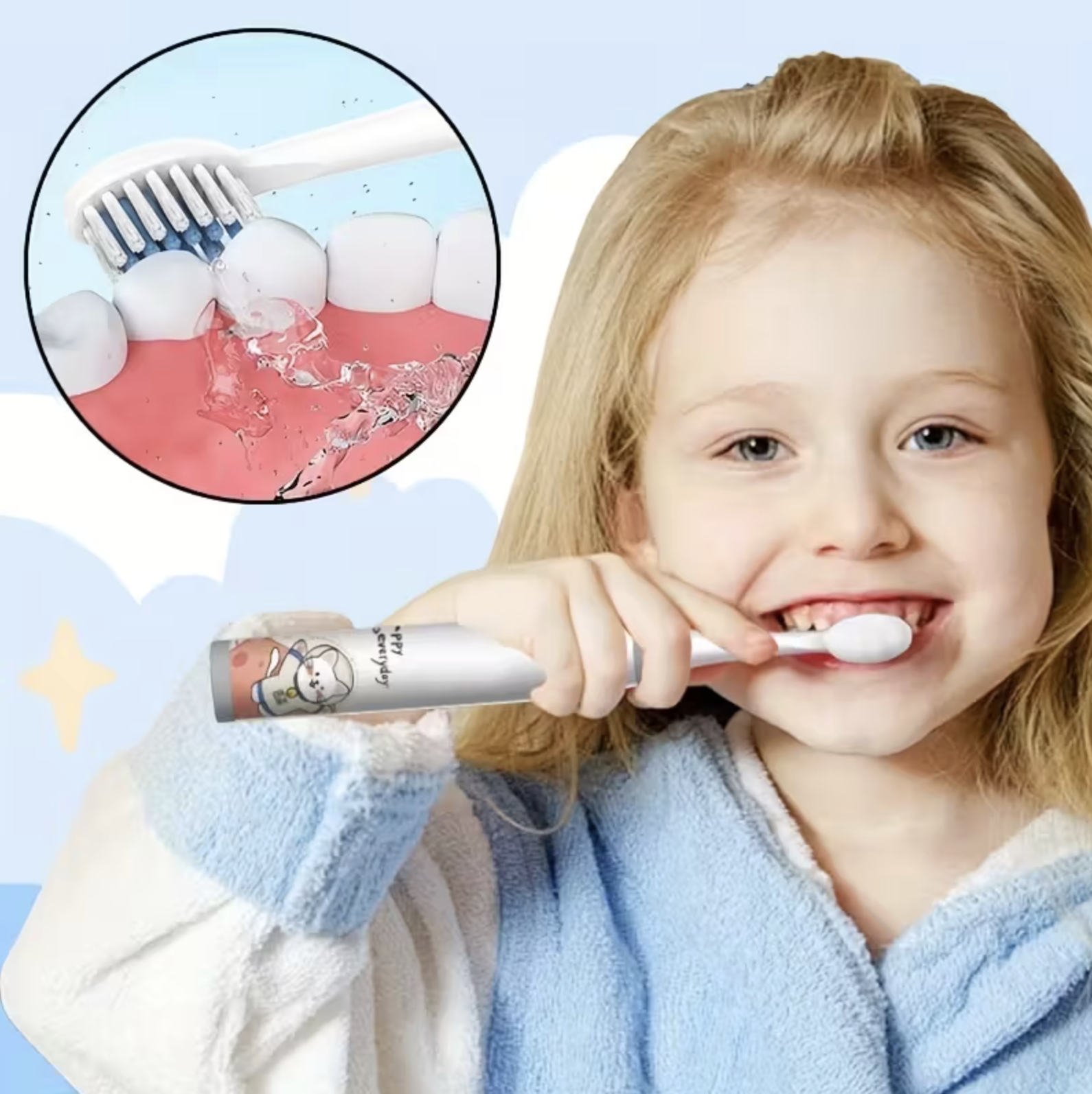 Cepillo de Dientes Inteligente Recargable Para Niños - Image 4