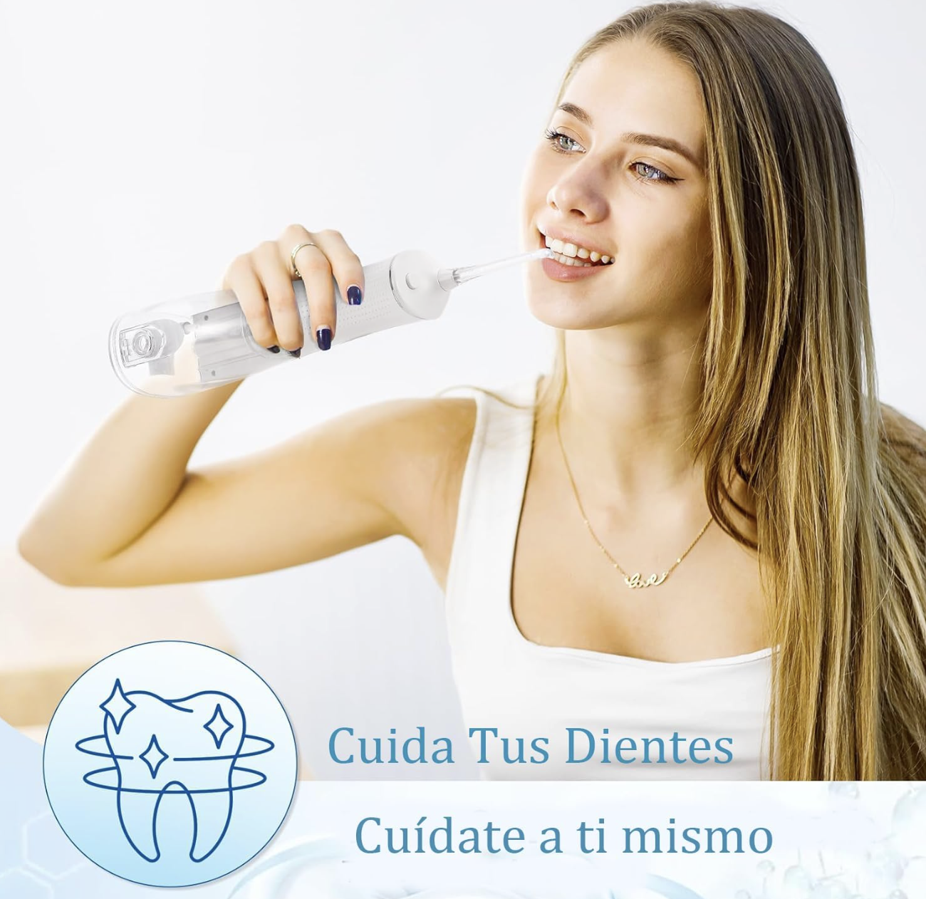 Irrigador Bucal Water Flosser, Irrigador Dental Portátil y Recargable USB - Image 6