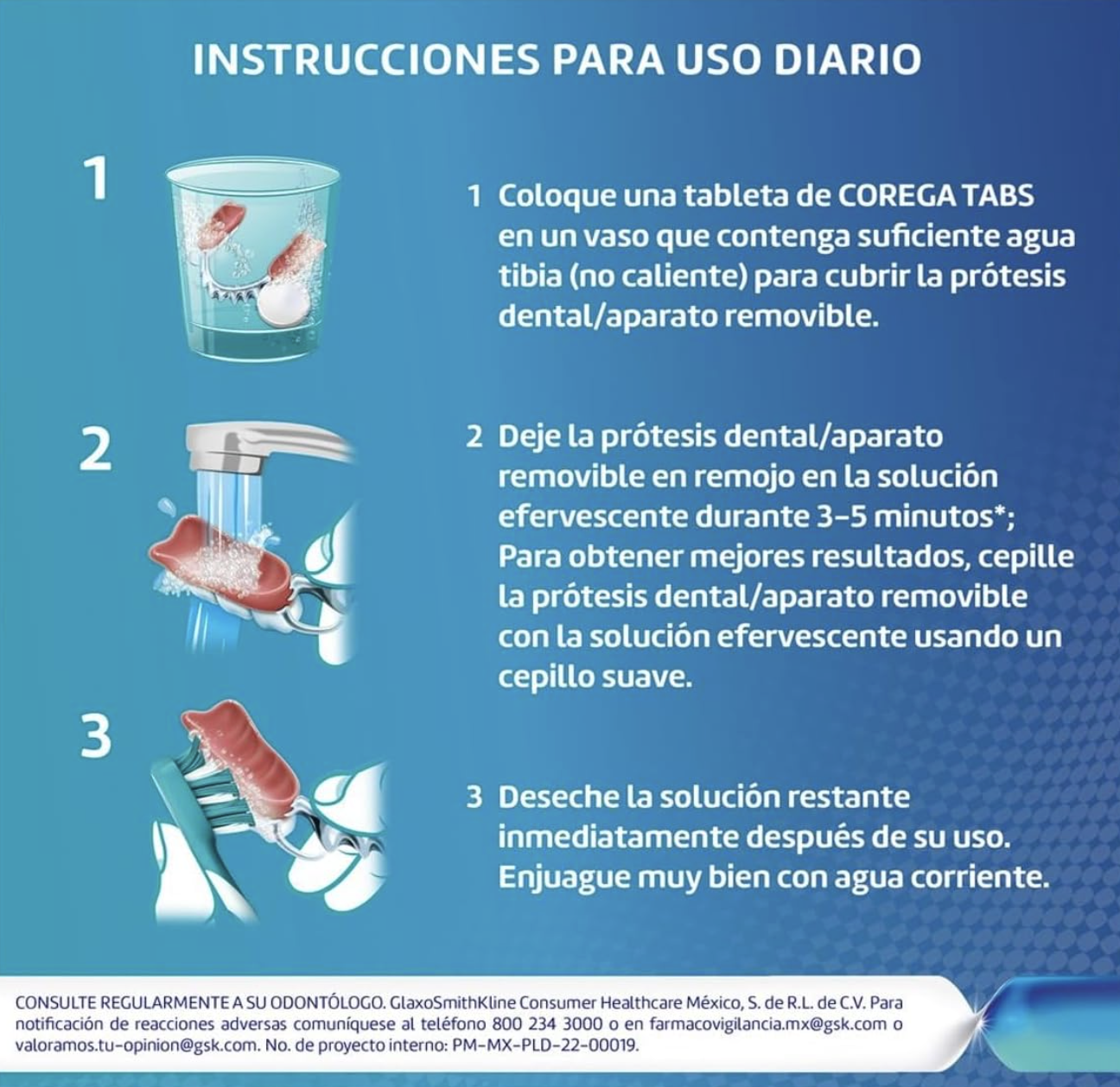 Limpiador de Prótesis Dentales, 30 Tabletas Efervescentes - Image 3