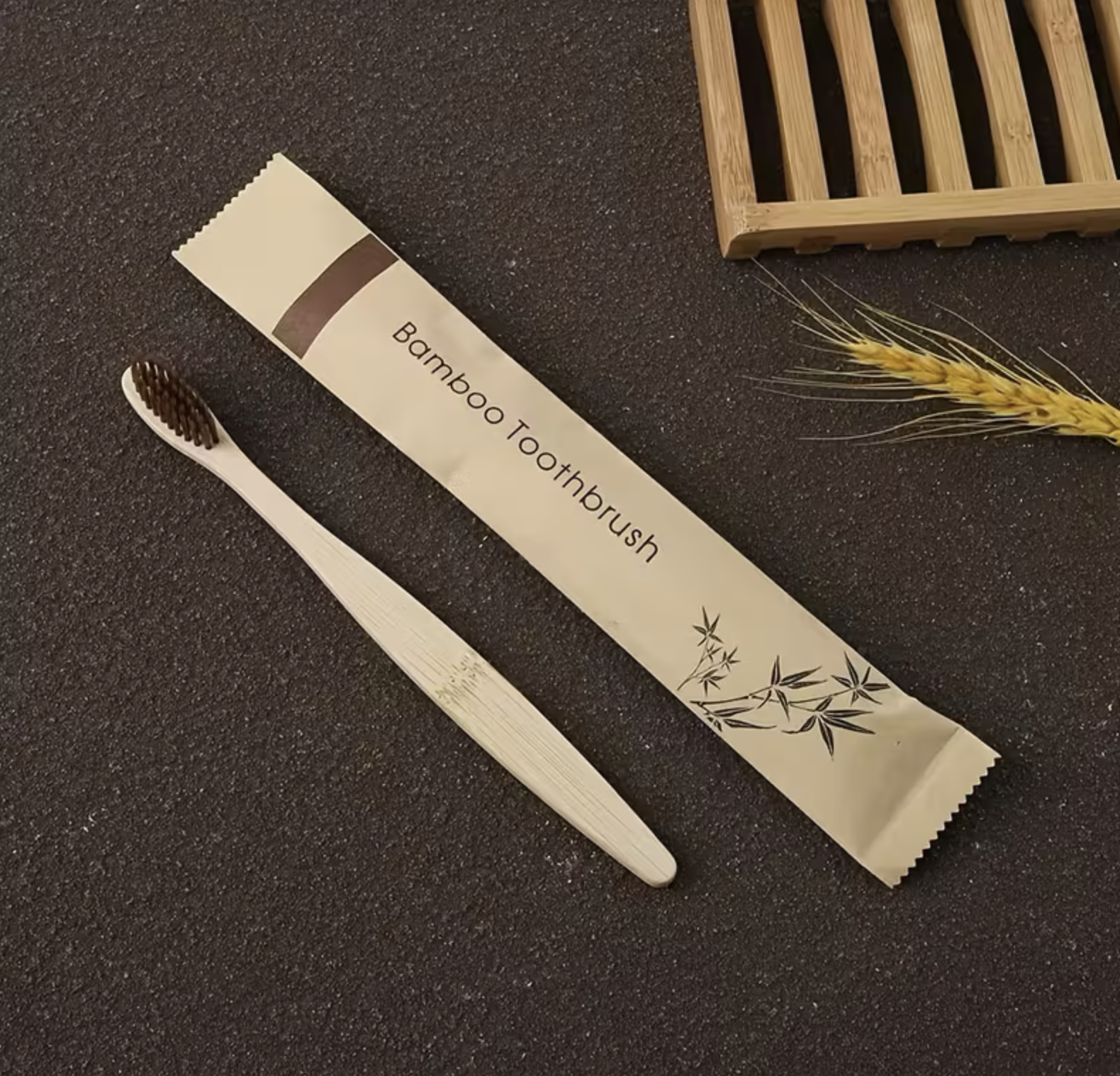 Paquete 50 Cepillos de Dientes de Bambú de Alta Calidad